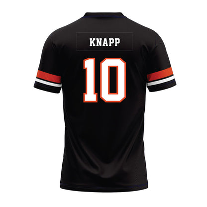 Oregon State - NCAA Football : Logan Knapp - Black Premium Football Jersey-1