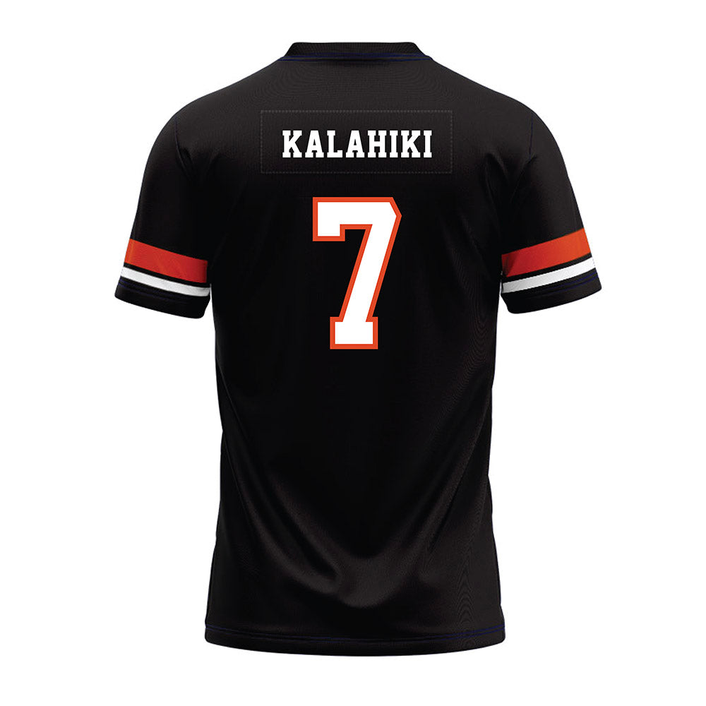 Oregon State - NCAA Football : Kahanu Kalahiki - Black Premium Football Jersey-1