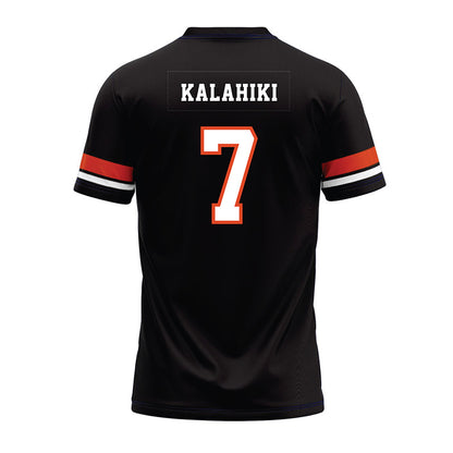 Oregon State - NCAA Football : Kahanu Kalahiki - Black Premium Football Jersey-1