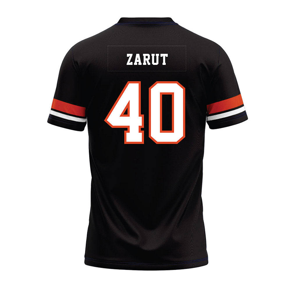 Oregon State - NCAA Football : Jonathan Zarut - Black Premium Football Jersey-1