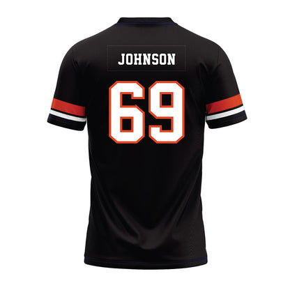 Oregon State - NCAA Football : Kwan Johnson - Black Premium Football Jersey-1