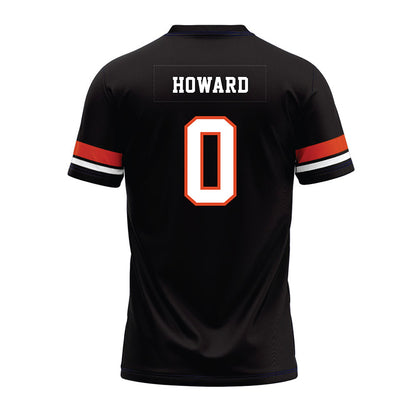 Oregon State - NCAA Football : Harlem Howard - Black Premium Football Jersey-1