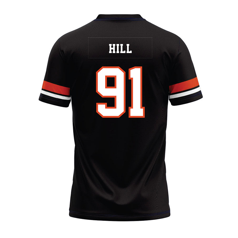Oregon State - NCAA Football : Jaylen Hill - Black Premium Football Jersey-1
