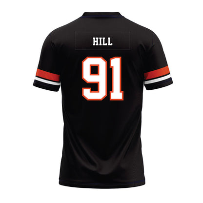 Oregon State - NCAA Football : Jaylen Hill - Black Premium Football Jersey-1