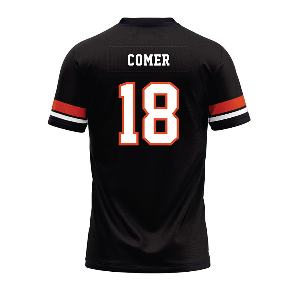 Oregon State - NCAA Football : Jarrel Comer - Black Premium Football Jersey-1
