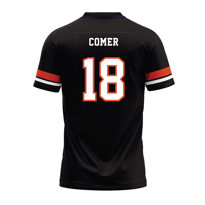Oregon State - NCAA Football : Jarrel Comer - Black Premium Football Jersey-1