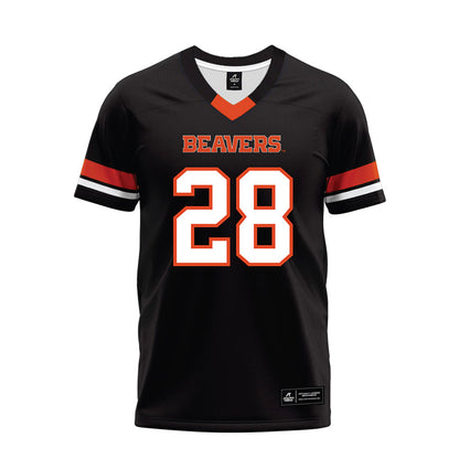 Oregon State - NCAA Football : Caleb Ojeda - Black Premium Football Jersey-0