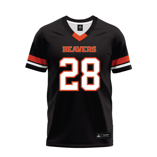 Oregon State - NCAA Football : Caleb Ojeda - Black Premium Football Jersey-0