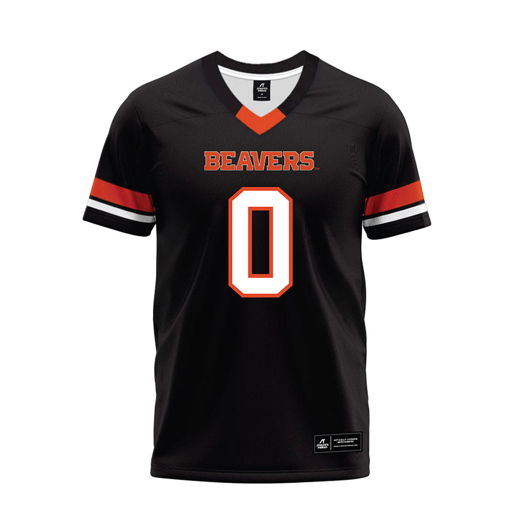 Oregon State - NCAA Football : Harlem Howard - Black Premium Football Jersey-0