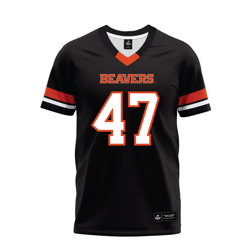 Oregon State - NCAA Football : Luke Sanford - Black Premium Football Jersey-0