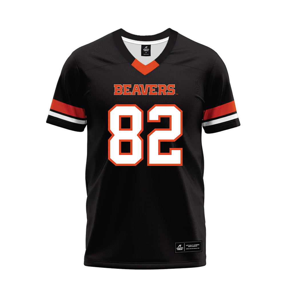 Oregon State - NCAA Football : Gabe Milbourn - Black Premium Football Jersey-0