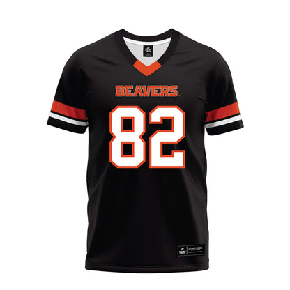 Oregon State - NCAA Football : Gabe Milbourn - Black Premium Football Jersey-0