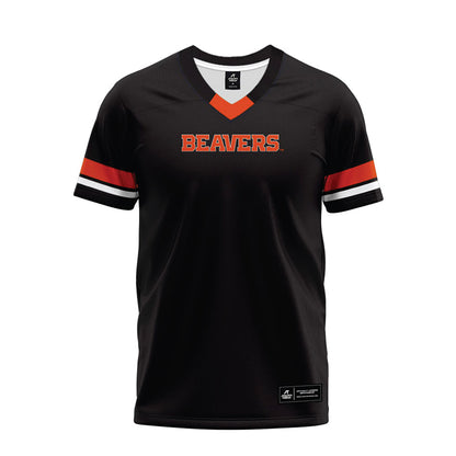 Oregon State - NCAA Football : Caleb Metzner - Black Premium Football Jersey-0