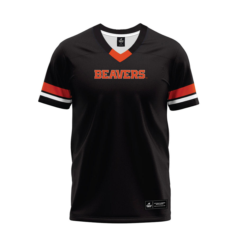 Oregon State - NCAA Football : Landon Cook - Black Premium Football Jersey-0
