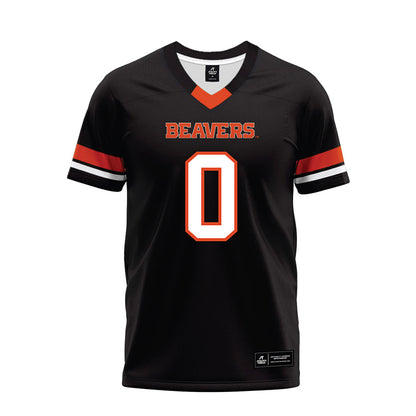 Oregon State - NCAA Football : Aaron Butler - Black Premium Football Jersey-0