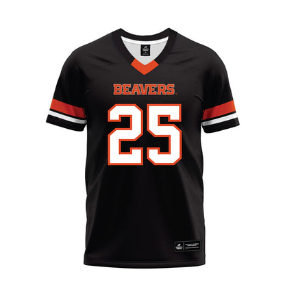 Oregon State - NCAA Football : Kai Wheaton - Black Premium Football Jersey-0