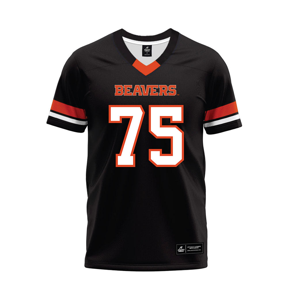Oregon State - NCAA Football : William Larkins - Black Premium Football Jersey-0