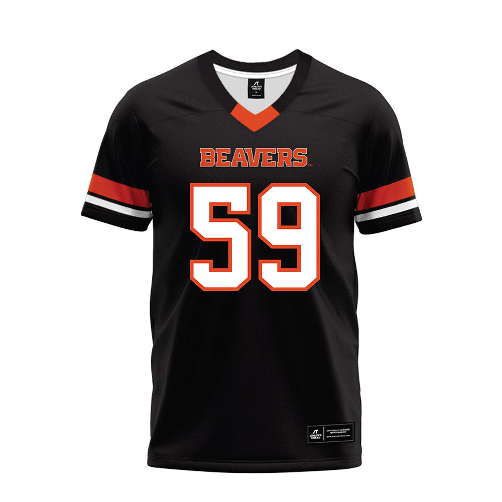 Oregon State - NCAA Football : Frankie Petuya - Black Premium Football Jersey-0