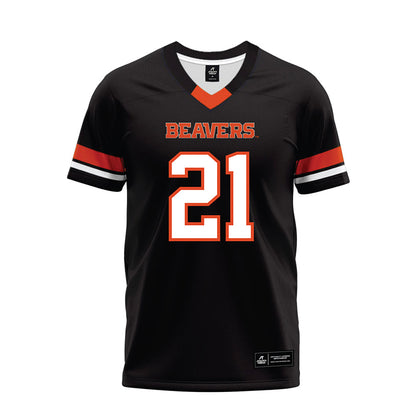 Oregon State - NCAA Football : Cornell Hatcher Jr. - Black Premium Football Jersey-0