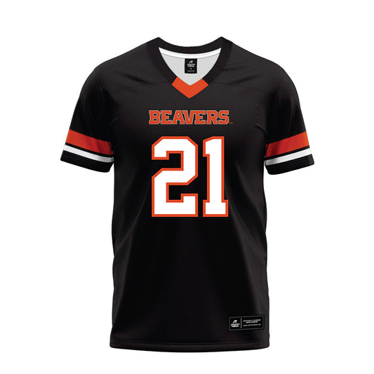 Oregon State - NCAA Football : Cornell Hatcher Jr. - Black Premium Football Jersey-0