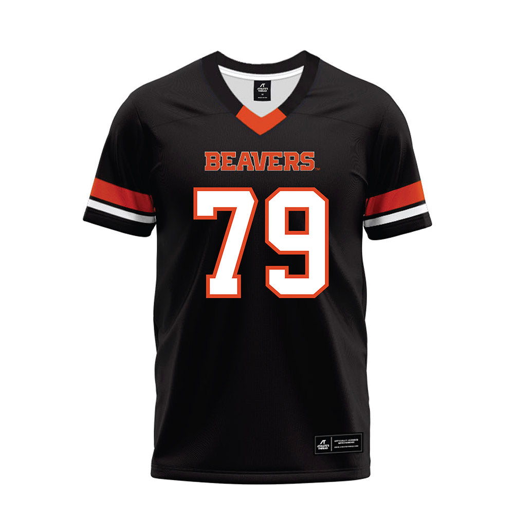 Oregon State - NCAA Football : Tyler Voltin - Black Premium Football Jersey-0