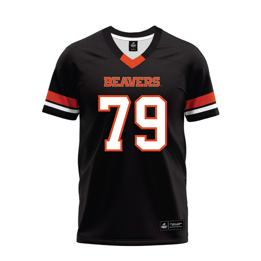 Oregon State - NCAA Football : Tyler Voltin - Black Premium Football Jersey-0