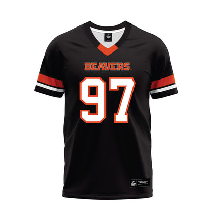 Oregon State - NCAA Football : Tyler Bailey - Black Premium Football Jersey-0