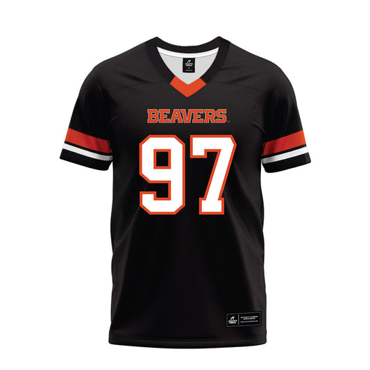 Oregon State - NCAA Football : Tyler Bailey - Black Premium Football Jersey-0