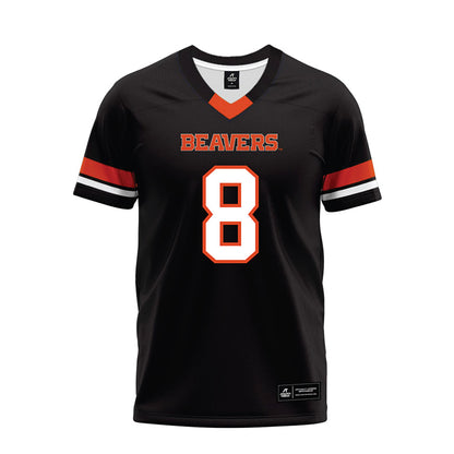 Oregon State - NCAA Football : DeCorion Temple - Black Premium Football Jersey-0