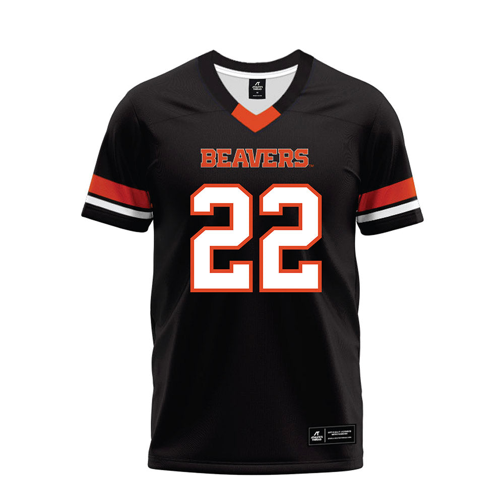 Oregon State - NCAA Football : Isaiah Houi - Black Premium Football Jersey-0