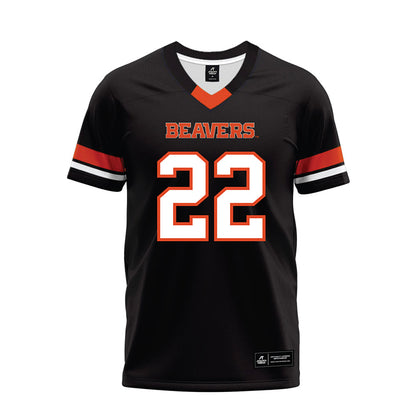 Oregon State - NCAA Football : Isaiah Houi - Black Premium Football Jersey-0