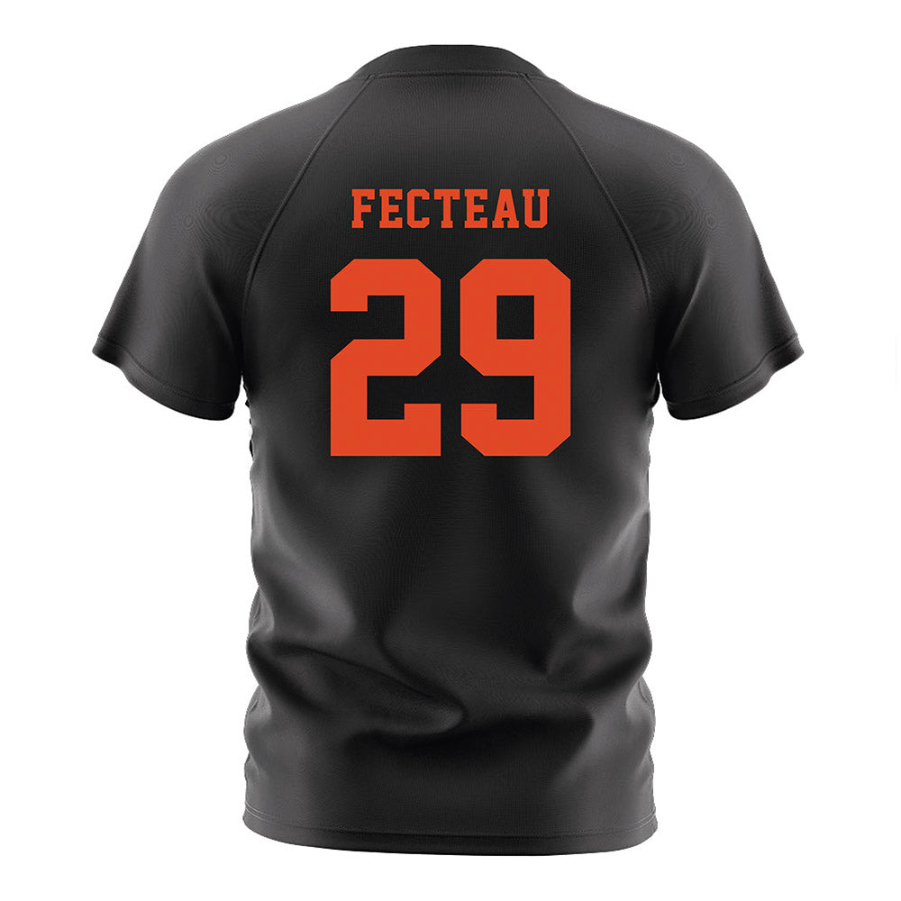 Oregon State - NCAA Men's Soccer : Paul Fecteau - Black Soccer Jersey-1