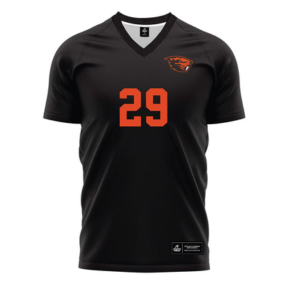 Oregon State - NCAA Men's Soccer : Paul Fecteau - Black Soccer Jersey-0
