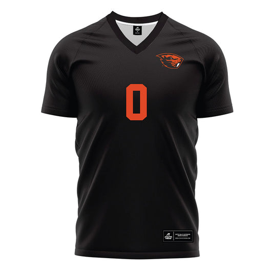 Oregon State - NCAA Men's Soccer : Michael Macias - Black Soccer Jersey-0