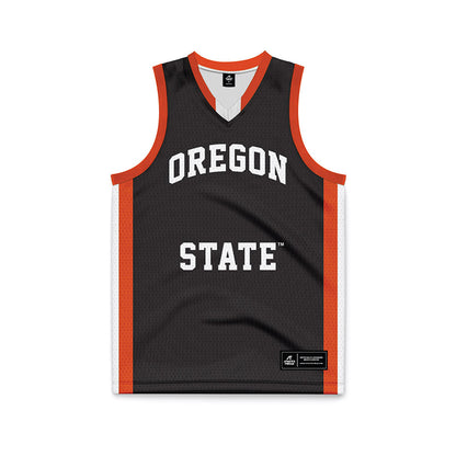 Oregon State - NCAA Women's Basketball : Noah Tolentino - Black Basketball Jersey-0