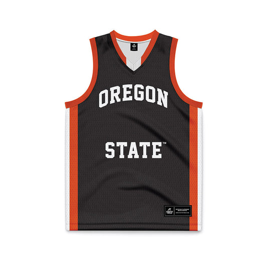 Oregon State - NCAA Women's Basketball : Noah Tolentino - Black Basketball Jersey-0