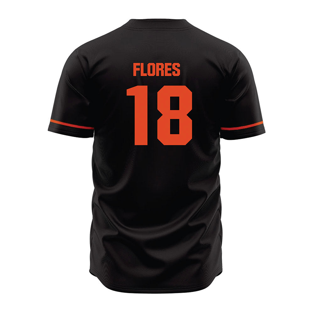 Oregon State - NCAA Softball : Justice Flores - Black Jersey-1