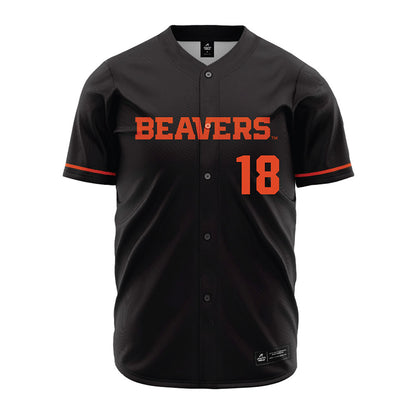Oregon State - NCAA Softball : Justice Flores - Black Jersey-0