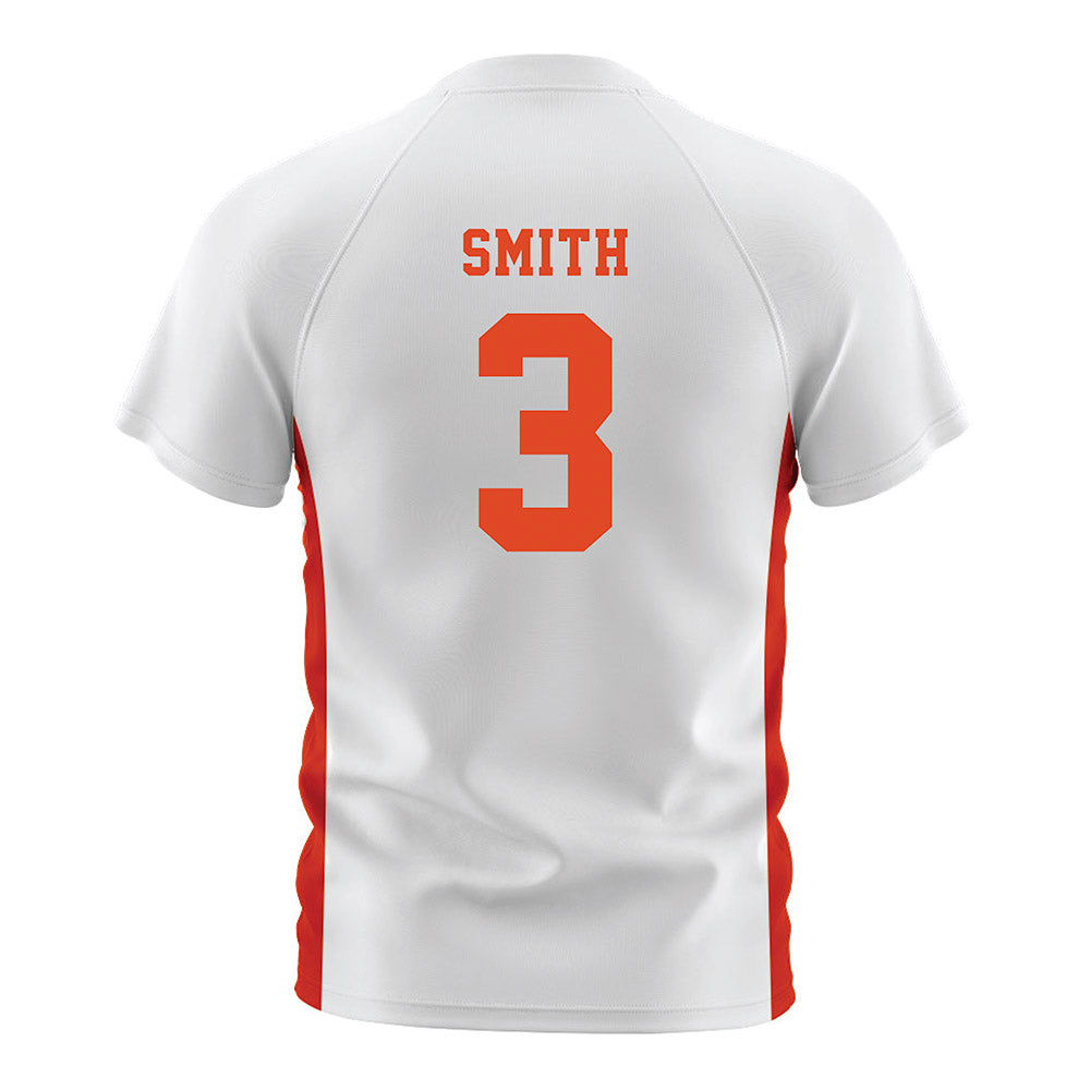 Oregon State - NCAA Women's Soccer : Abby Smith - White Soccer Jersey-1