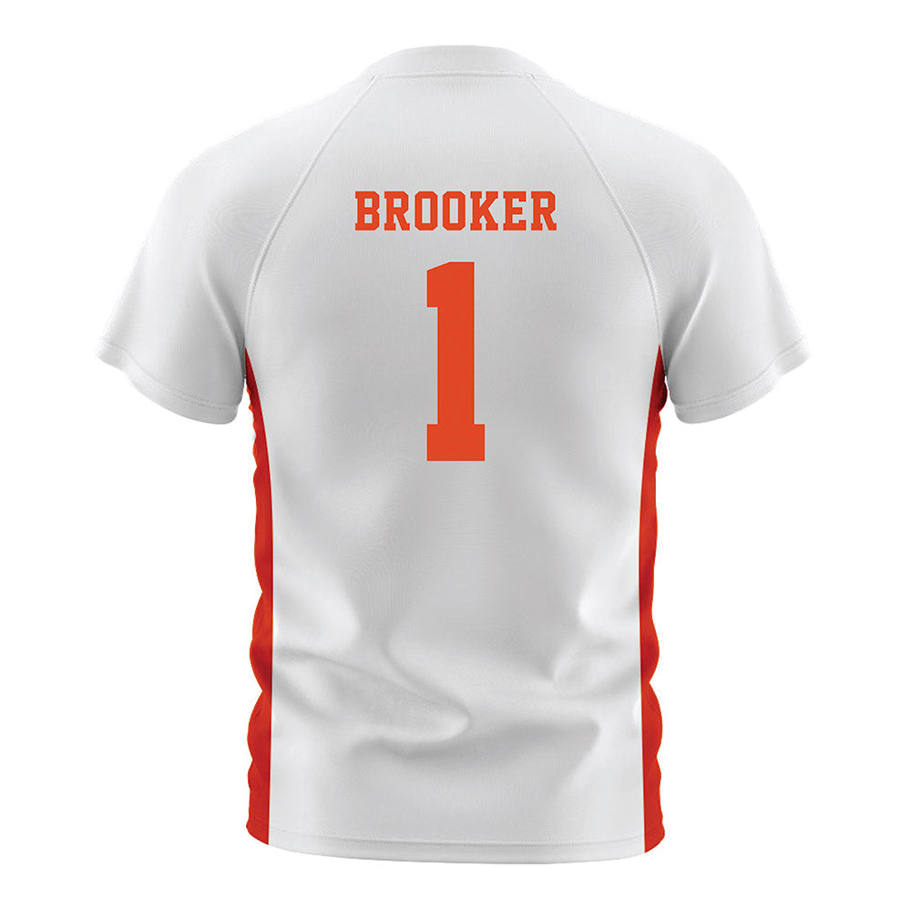 Oregon State - NCAA Women's Soccer : Libby Brooker - White Soccer Jersey-1