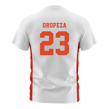 Oregon State - NCAA Women's Soccer : Leanne Oropeza - White Soccer Jersey-1