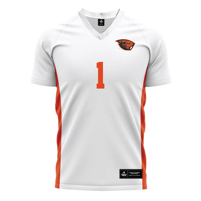Oregon State - NCAA Women's Soccer : Libby Brooker - White Soccer Jersey-0