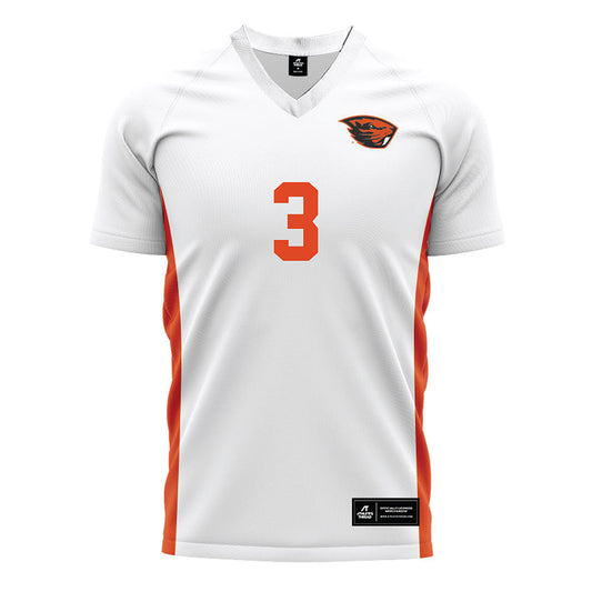 Oregon State - NCAA Women's Soccer : Abby Smith - White Soccer Jersey-0