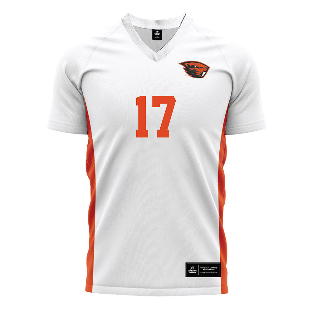 Oregon State - NCAA Women's Soccer : Chloe Taylor - White Soccer Jersey-0
