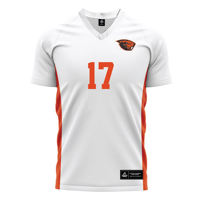 Oregon State - NCAA Women's Soccer : Chloe Taylor - White Soccer Jersey-0