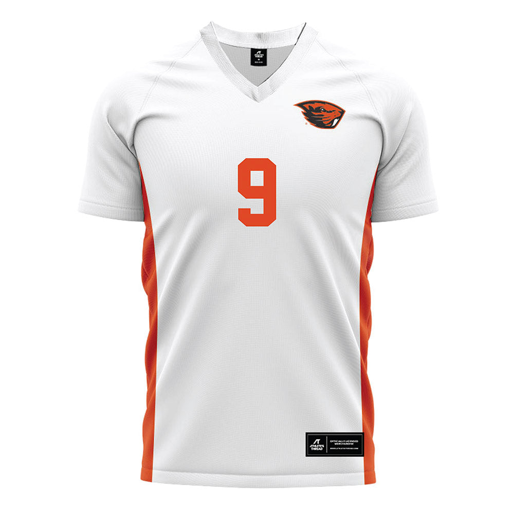 Oregon State - NCAA Women's Soccer : London Tsuma - White Soccer Jersey-0