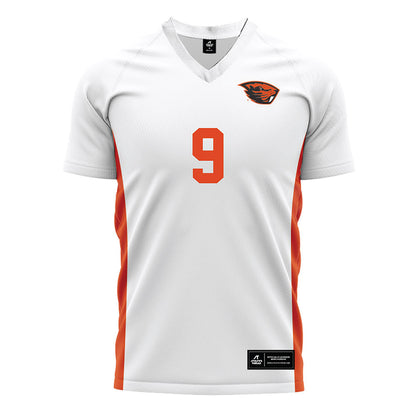 Oregon State - NCAA Women's Soccer : London Tsuma - White Soccer Jersey-0