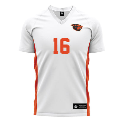 Oregon State - NCAA Women's Soccer : Taylor Ayres - White Soccer Jersey-0