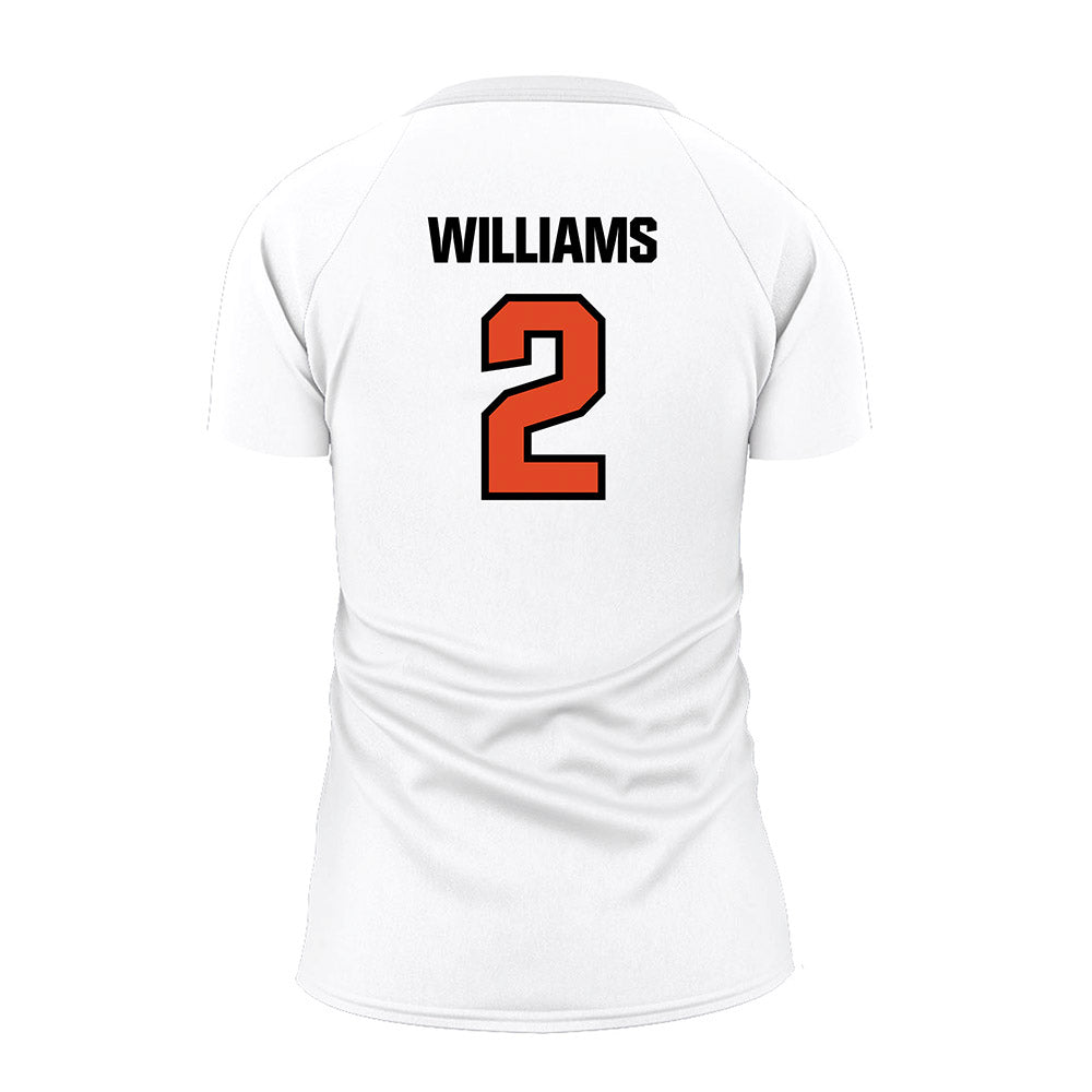 Oregon State - NCAA Women's Volleyball : Gregory Williams - White Volleyball Jersey-1