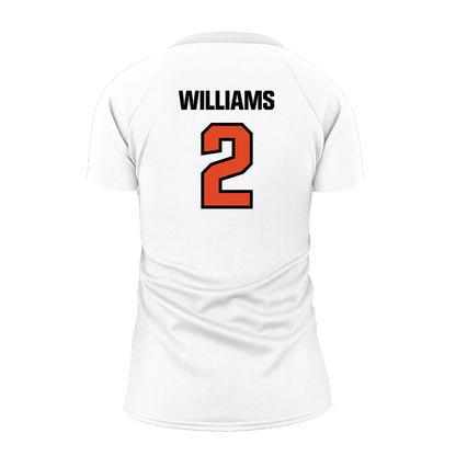 Oregon State - NCAA Women's Volleyball : Gregory Williams - White Volleyball Jersey-1